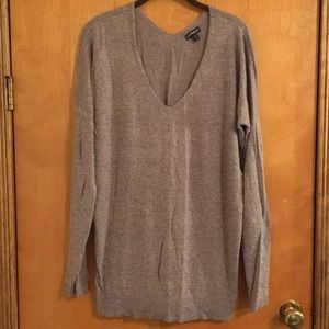 Express Women’s Oversized V-neck Sweater